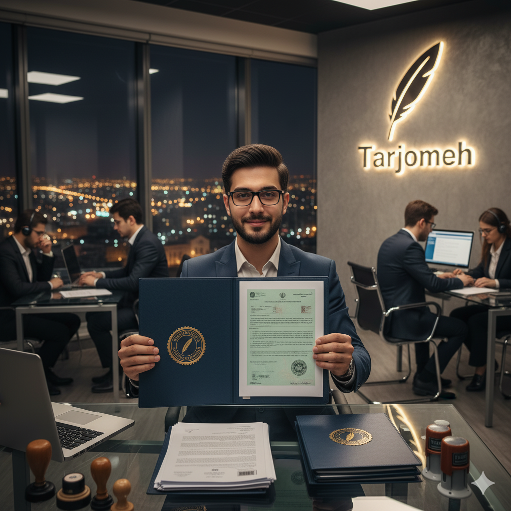 ترجمه استاندارد سند مالکیت خودرو سنگین و سبک