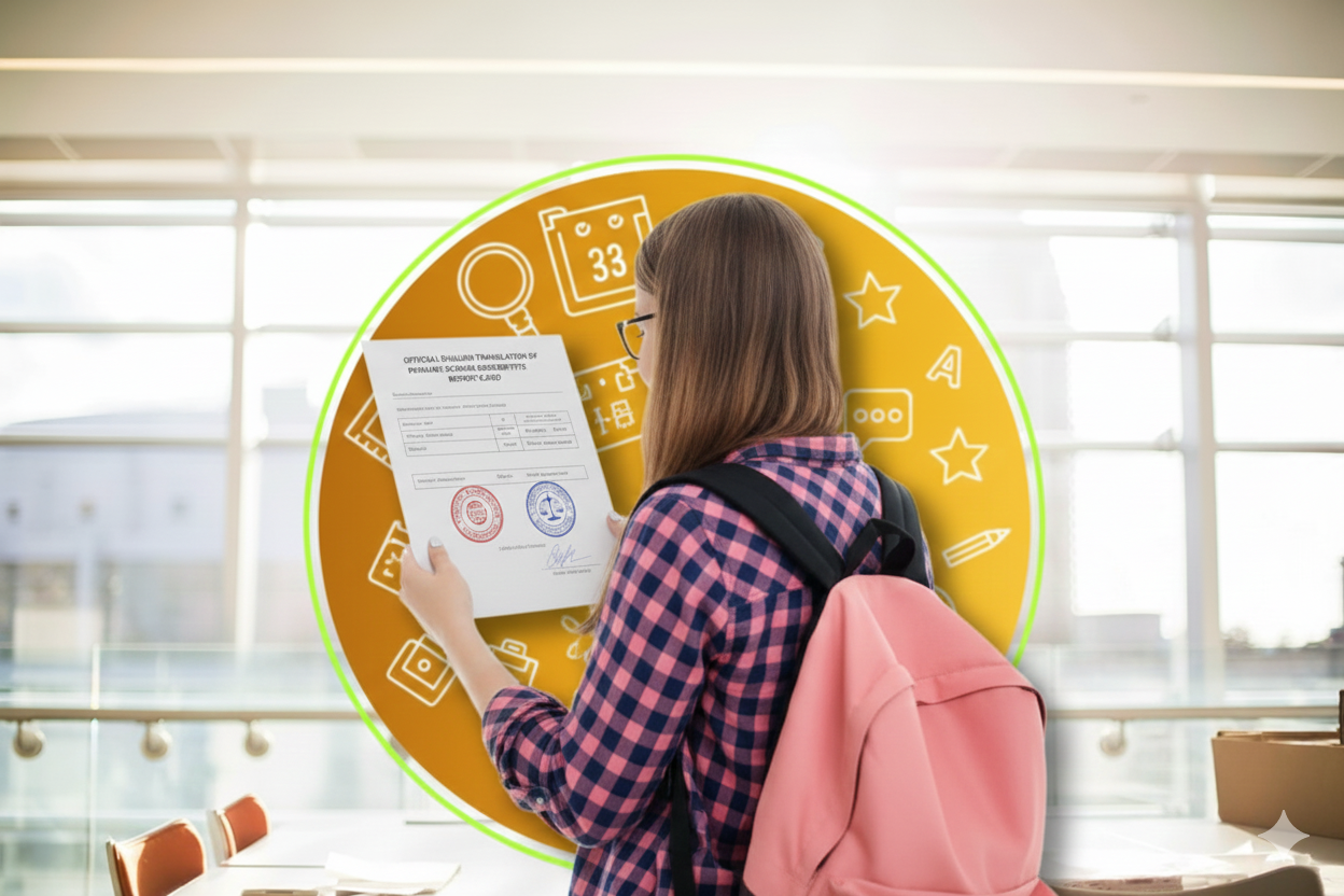 دانش آموز با کارنامه توصیفی ترجمه شده