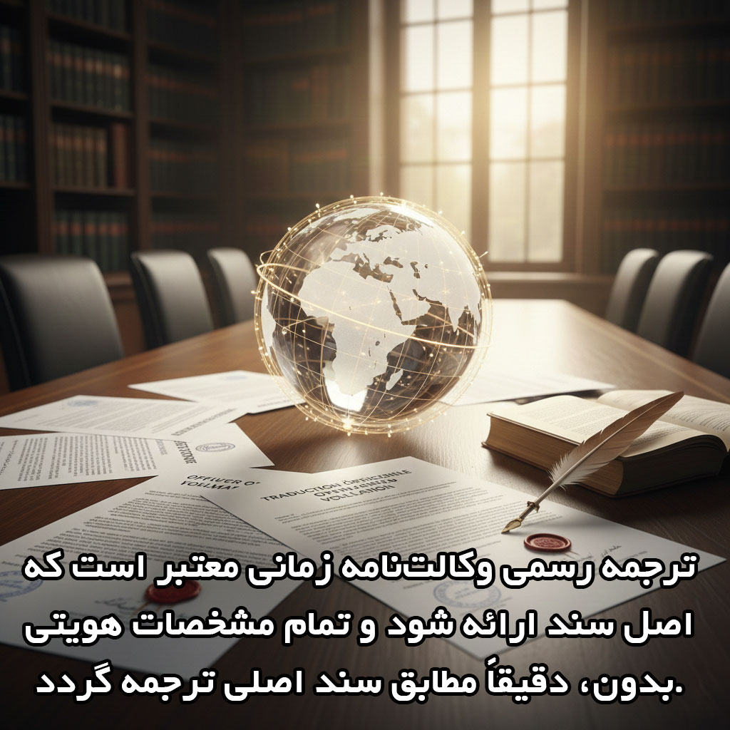 هزینه انجام ترجمه رسمی وکالتنامه